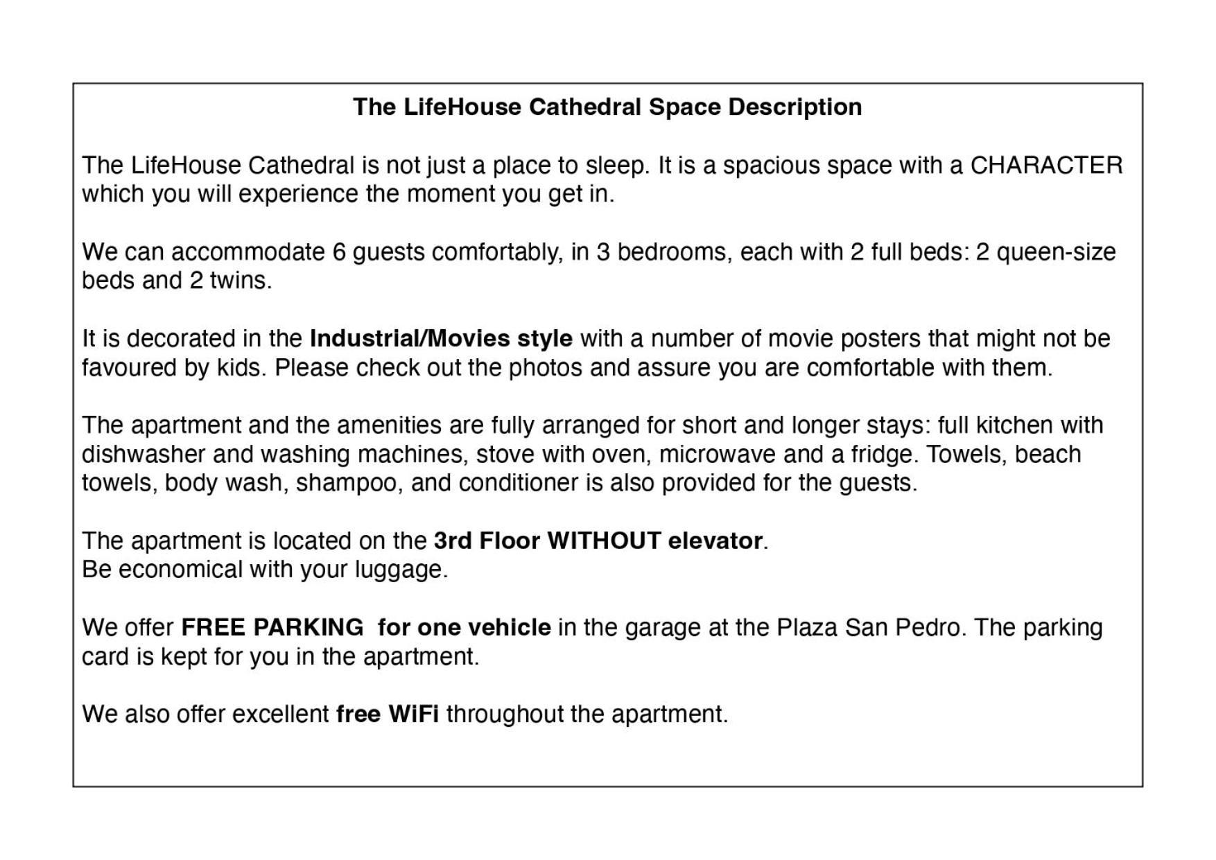 阿尔梅里亚Lifehouse Cathedral * Free Parking* Superiorwifi*公寓 外观 照片